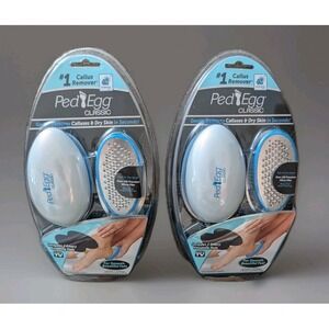 New! Lot of 2 Ped Egg Classic Callus Remover -As Seen On TV - for Dry Feet